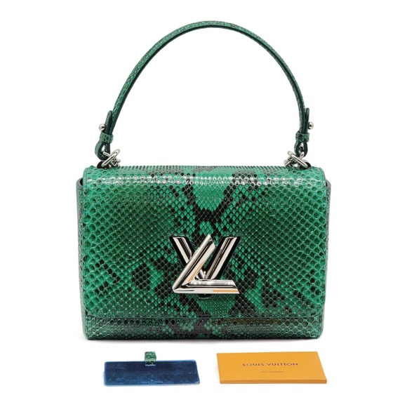 Louis Vuitton Twist MM Green Python $8700 - Picture 3 of 12